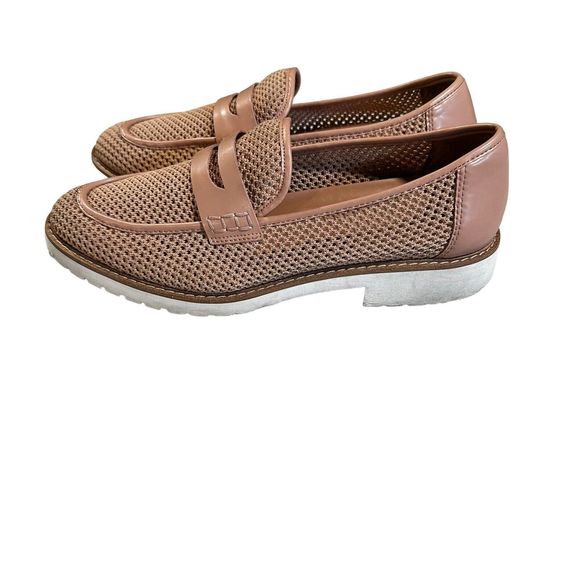 Franco Sarto Light Brown Loafers - Picture 3 of 7